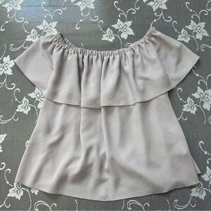 Aritzia Wilfred Promener Off the Shoulder Blouse in Lilac Sz Small